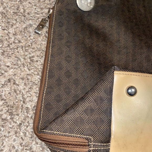 Elegant Tropea Italy Brown Patterned Shoulder Bag - Picture 6 of 11